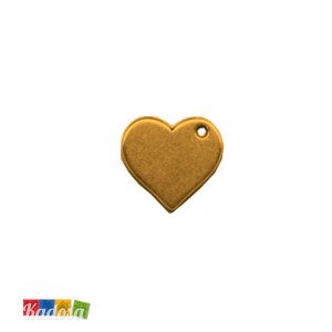 1 Ciondolo Charms Cuore Gold 20x20mm