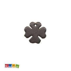 1 Ciondolo Charms Quadrifoglio Gun Metal 20x20mm