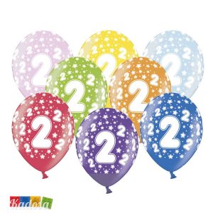 Palloncini 2 Anni Multicolor – 6 pz